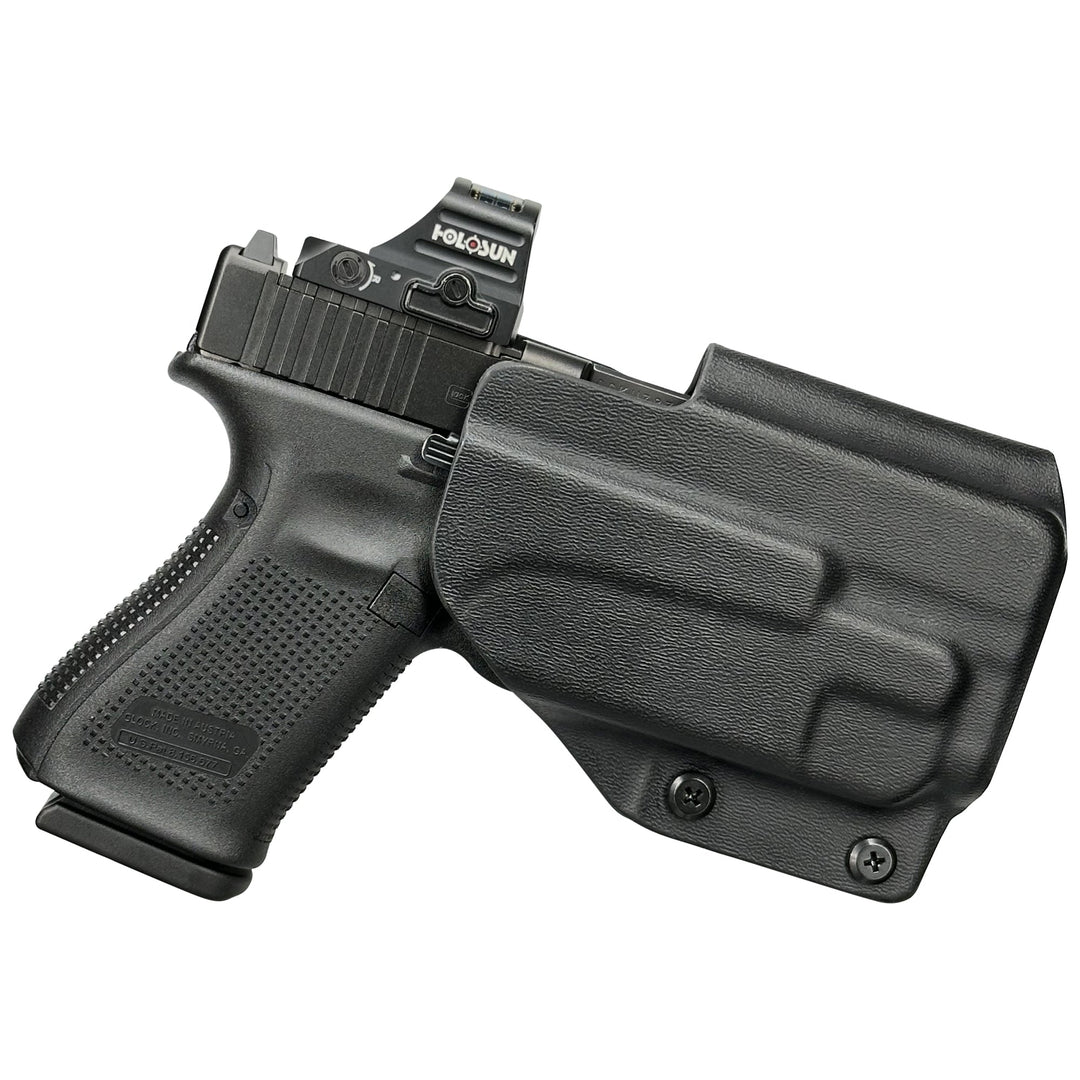 Glock 19 19X 23 + TLR-7A OWB Quick Detach IDPA Holster Black 1