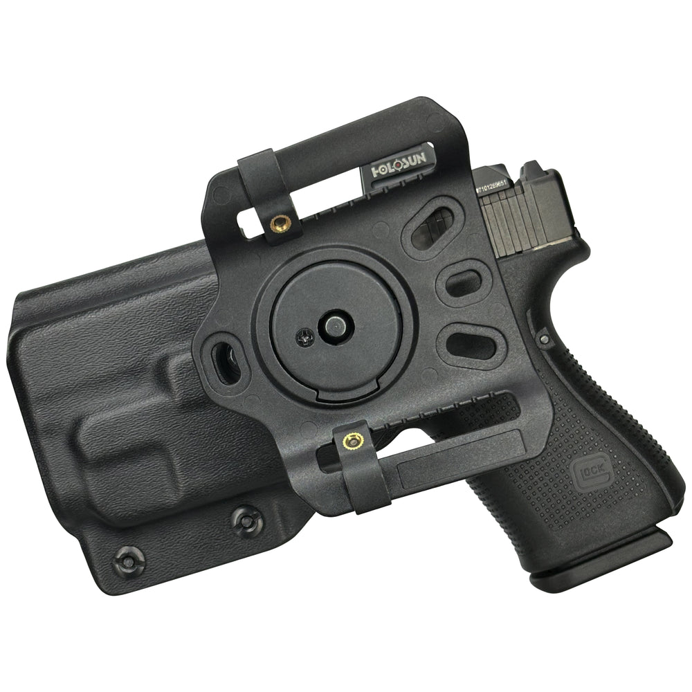 Glock 19 19X 23 32 + TLR-7A OWB Quick detach Belt Loop Holster Black 2