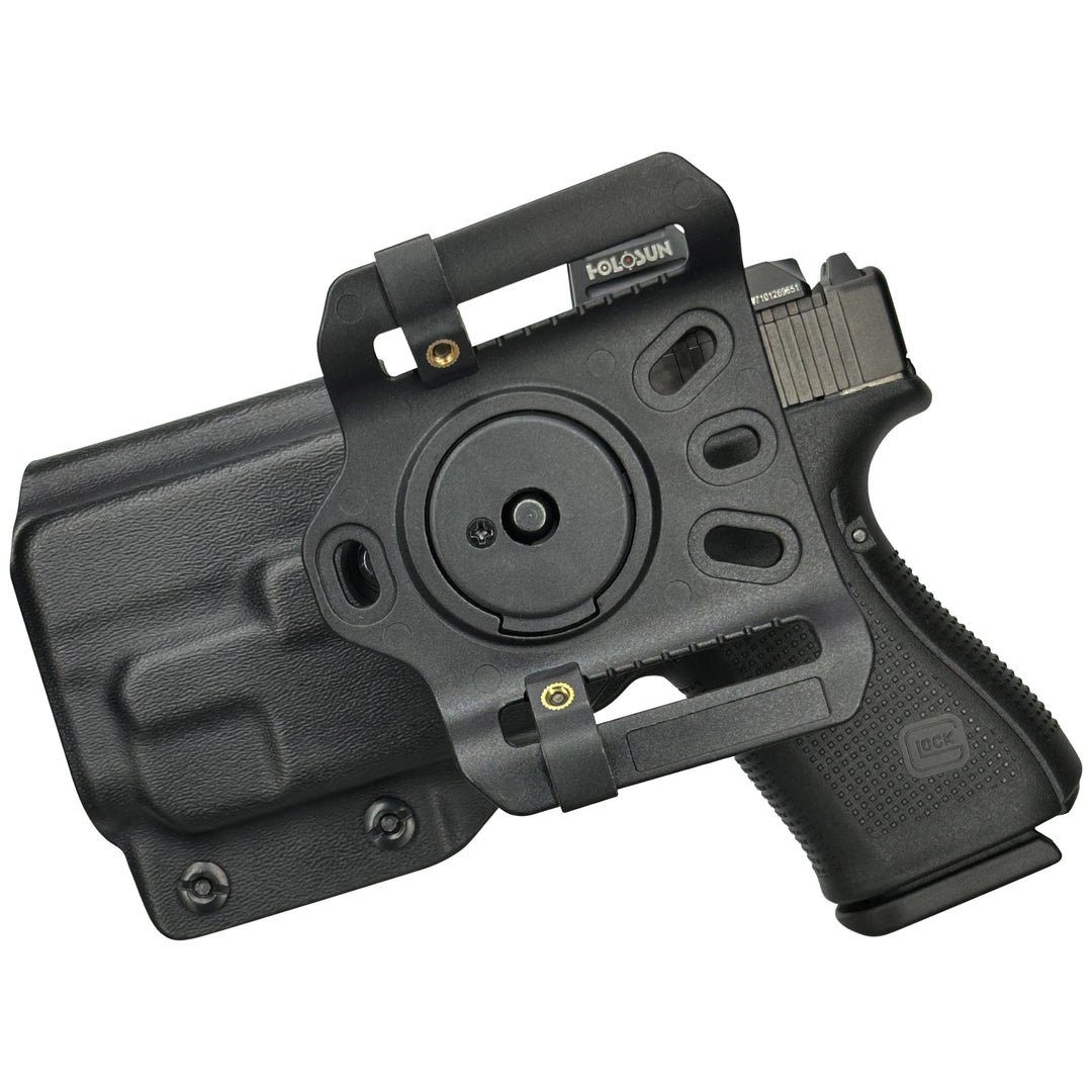 Glock 19 19X 23 32 + TLR-7A OWB Quick detach Belt Loop Holster Black 2