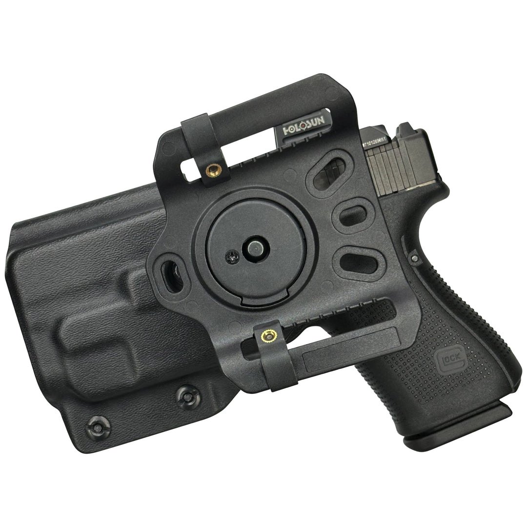 Glock 19 19X 23 32 + TLR-7A OWB Quick detach Belt Loop Holster Black 2