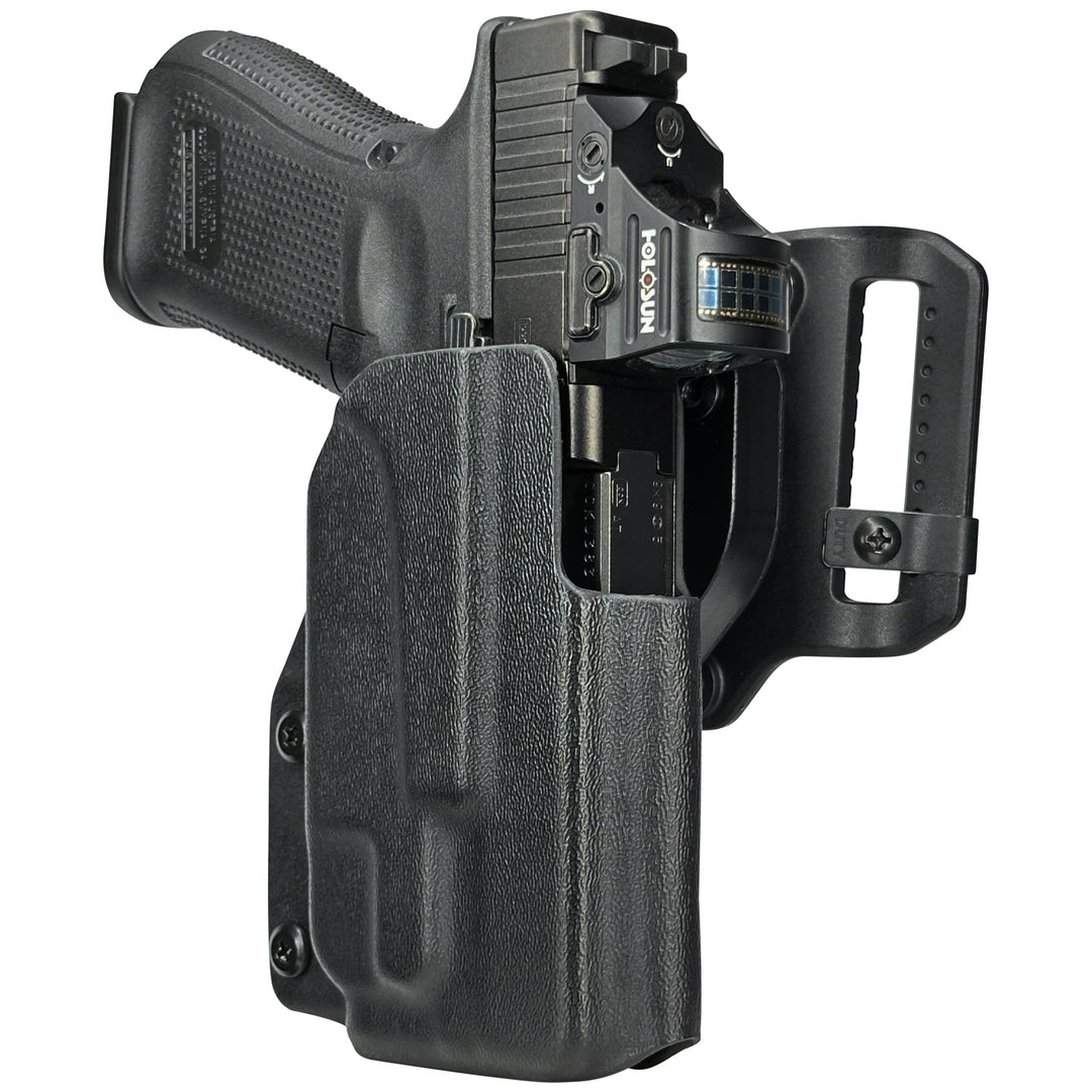 Glock 19 19X 23 32 + TLR-7A OWB Quick detach Belt Loop Holster Black 3