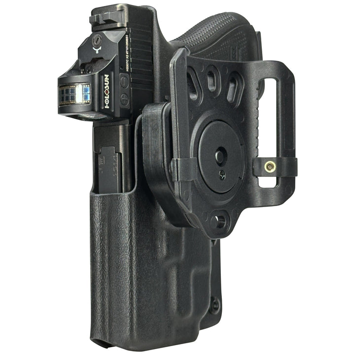 Glock 19 19X 23 32 + TLR-7A OWB Quick detach Belt Loop Holster Black 4