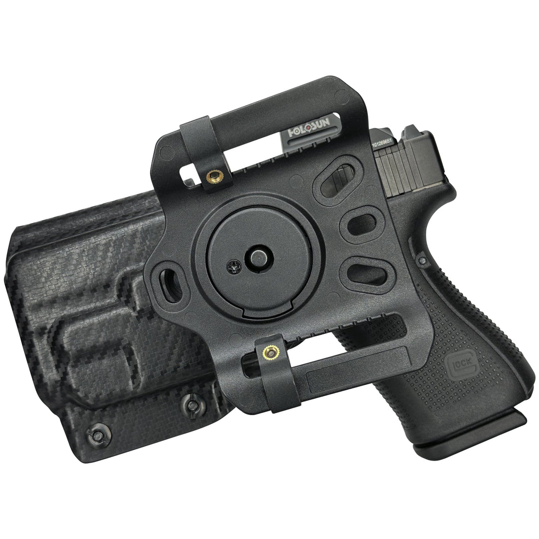 Glock 19 19X 23 32 + TLR-7A OWB Quick detach Belt Loop Holster Carbon Fiber 2