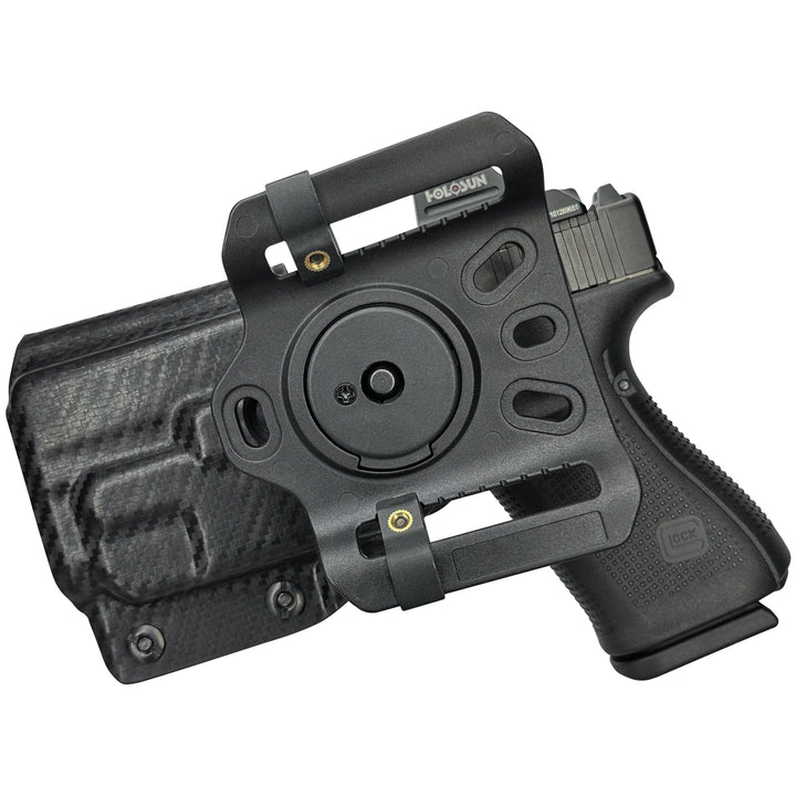 Glock 19 19X 23 32 + TLR-7A OWB Quick detach Belt Loop Holster Carbon Fiber 2