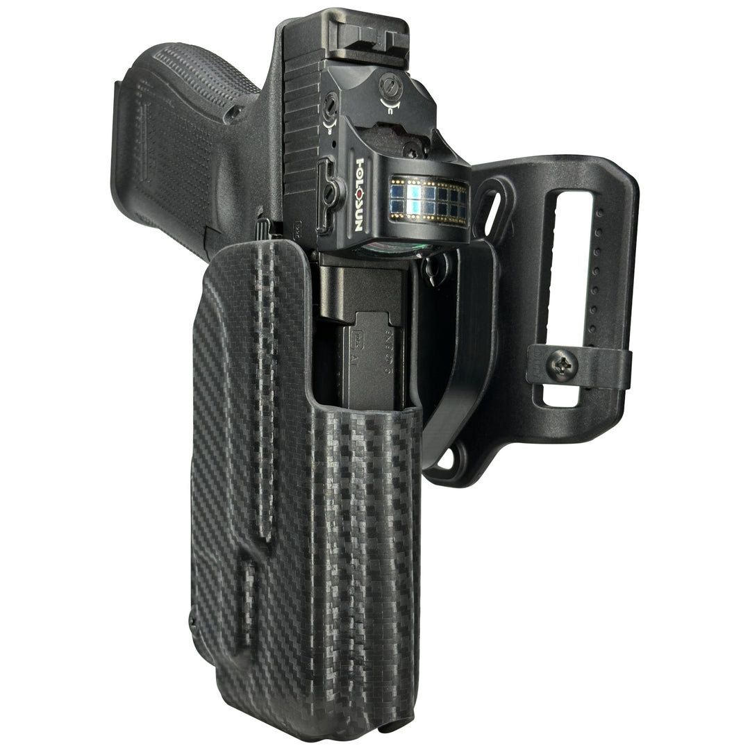 Glock 19 19X 23 32 + TLR-7A OWB Quick detach Belt Loop Holster Carbon Fiber 3