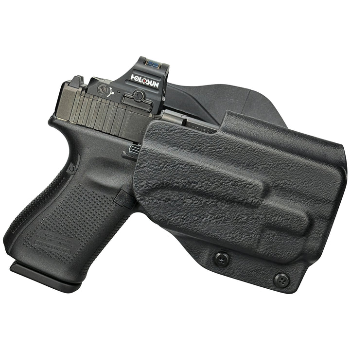 Glock 19 19X 23 + TLR-7A OWB Quick detach Paddle Holster Black 1