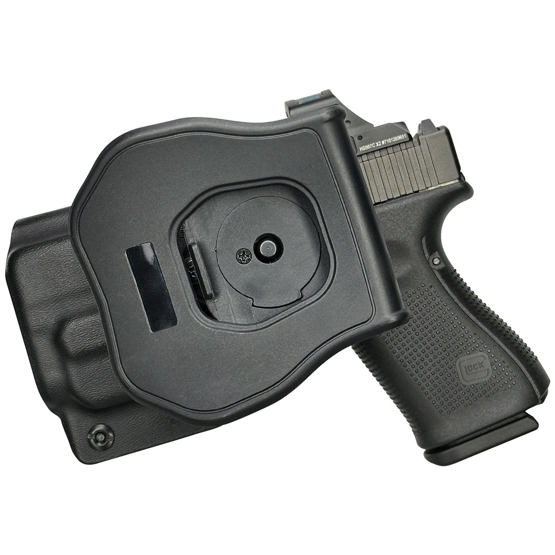Glock 19 19X 23 + TLR-7A OWB Quick detach Paddle Holster Black 2