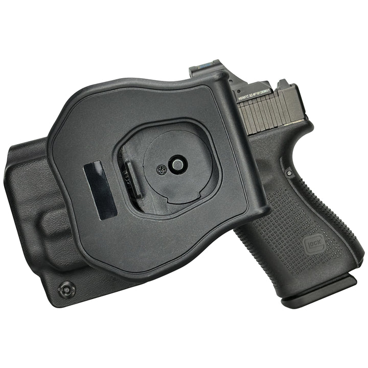 Glock 19 19X 23 + TLR-7A OWB Quick detach Paddle Holster Black 2
