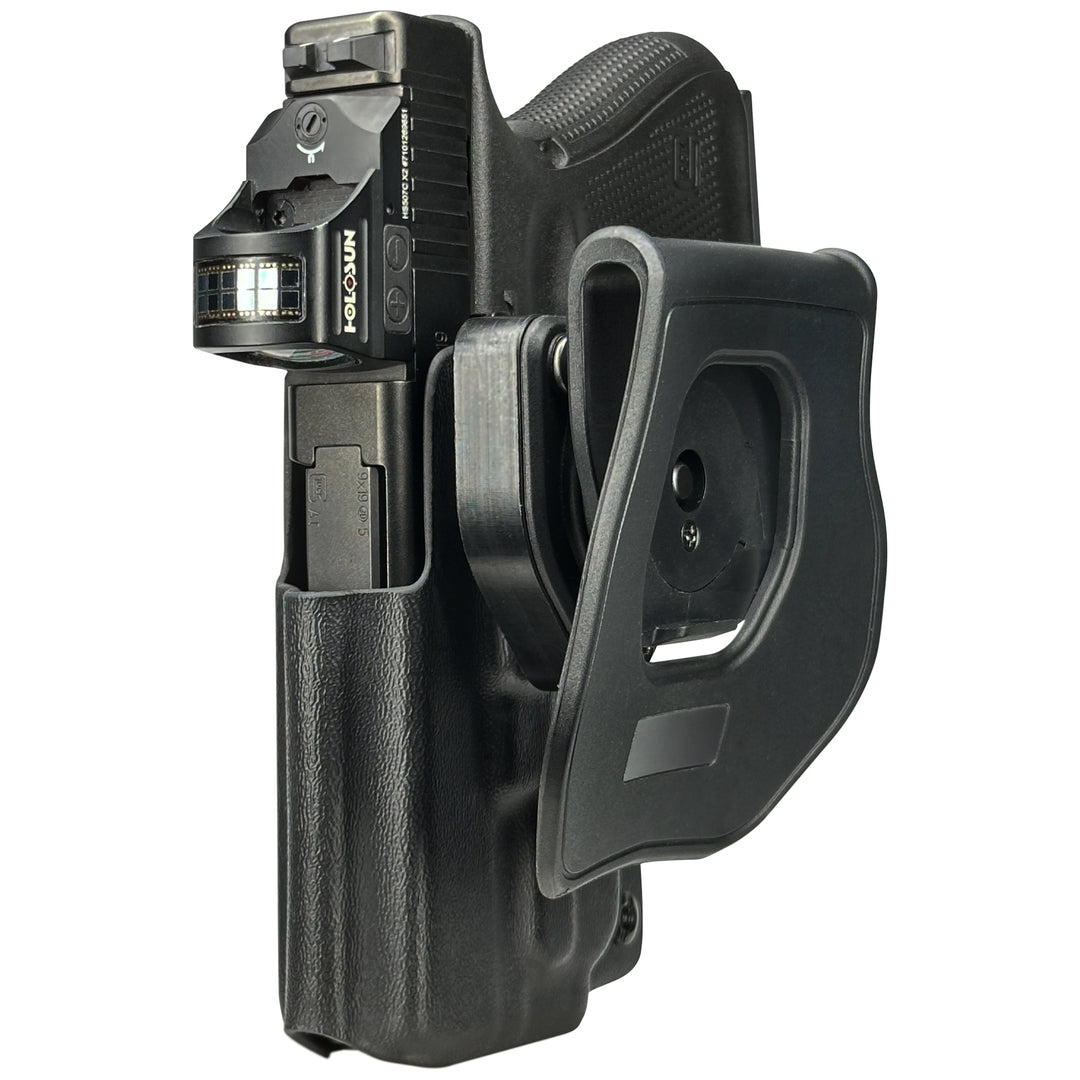 Glock 19 19X 23 + TLR-7A OWB Quick detach Paddle Holster Black 4