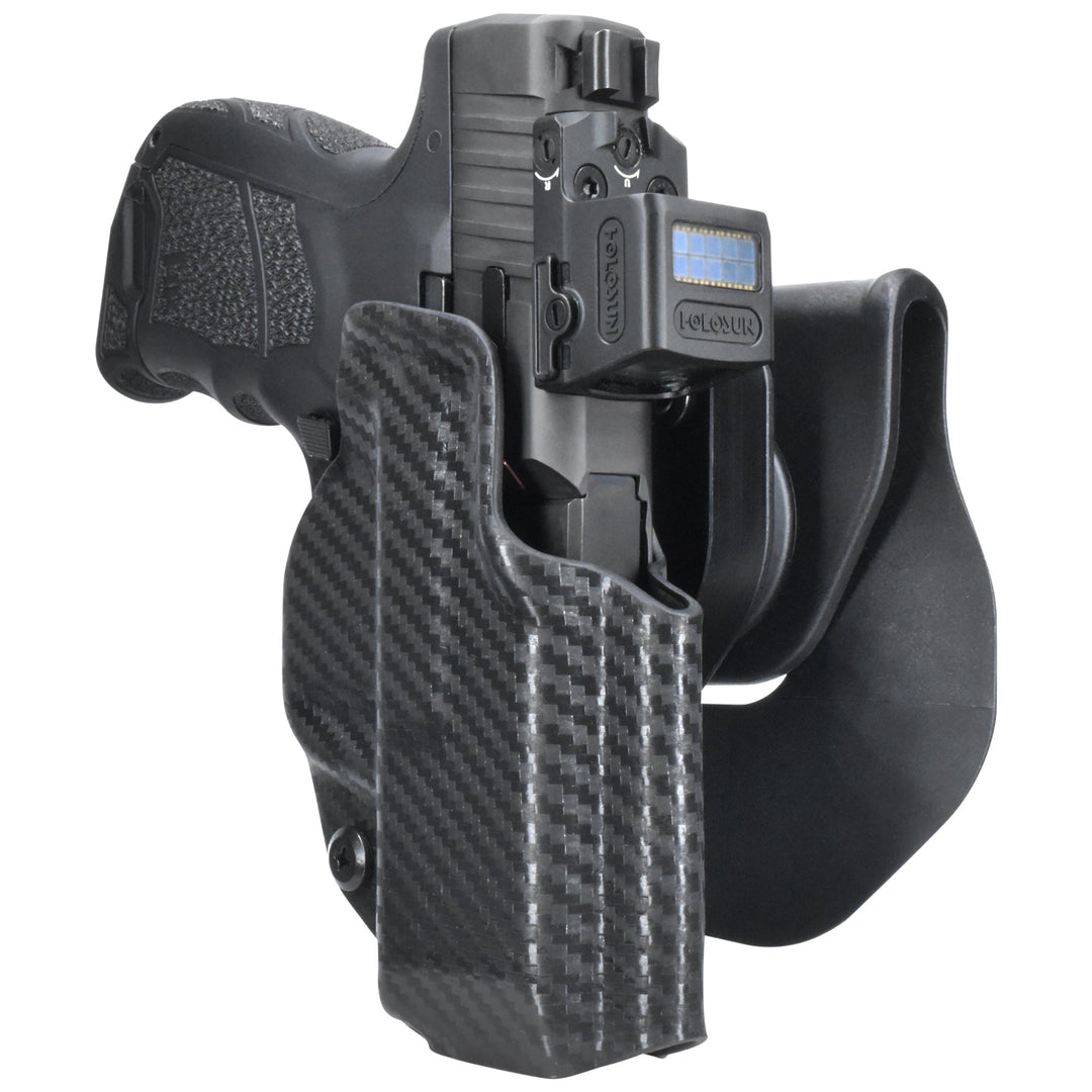 H&K CC9 OWB Quick detach Paddle Holster Carbon Fiber 3