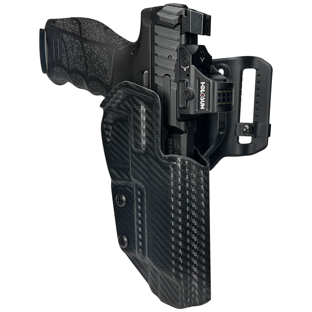 H&K VP9L OWB Quick detach Belt Loop Holster CarbonFiber 3