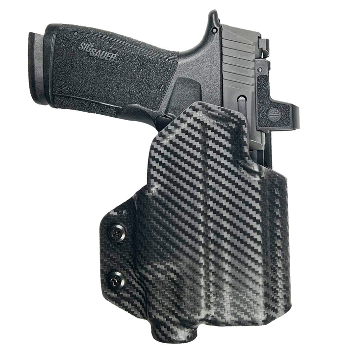 Sig P365 X Macro + TLR-7/8 OWB Concealment/IDPA Holster Carbon Fiber 3