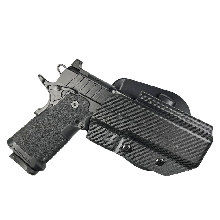 Springfield Prodigy 4.25" OWB Paddle Holster Carbon Fiber 1