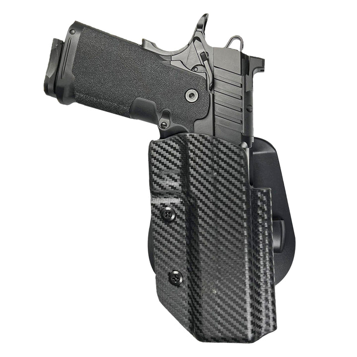 Springfield Prodigy 4.25" OWB Paddle Holster Carbon Fiber 2