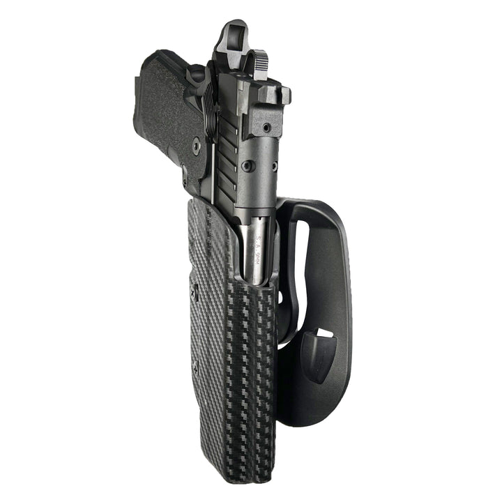 Springfield Prodigy 4.25" OWB Paddle Holster Carbon Fiber 3
