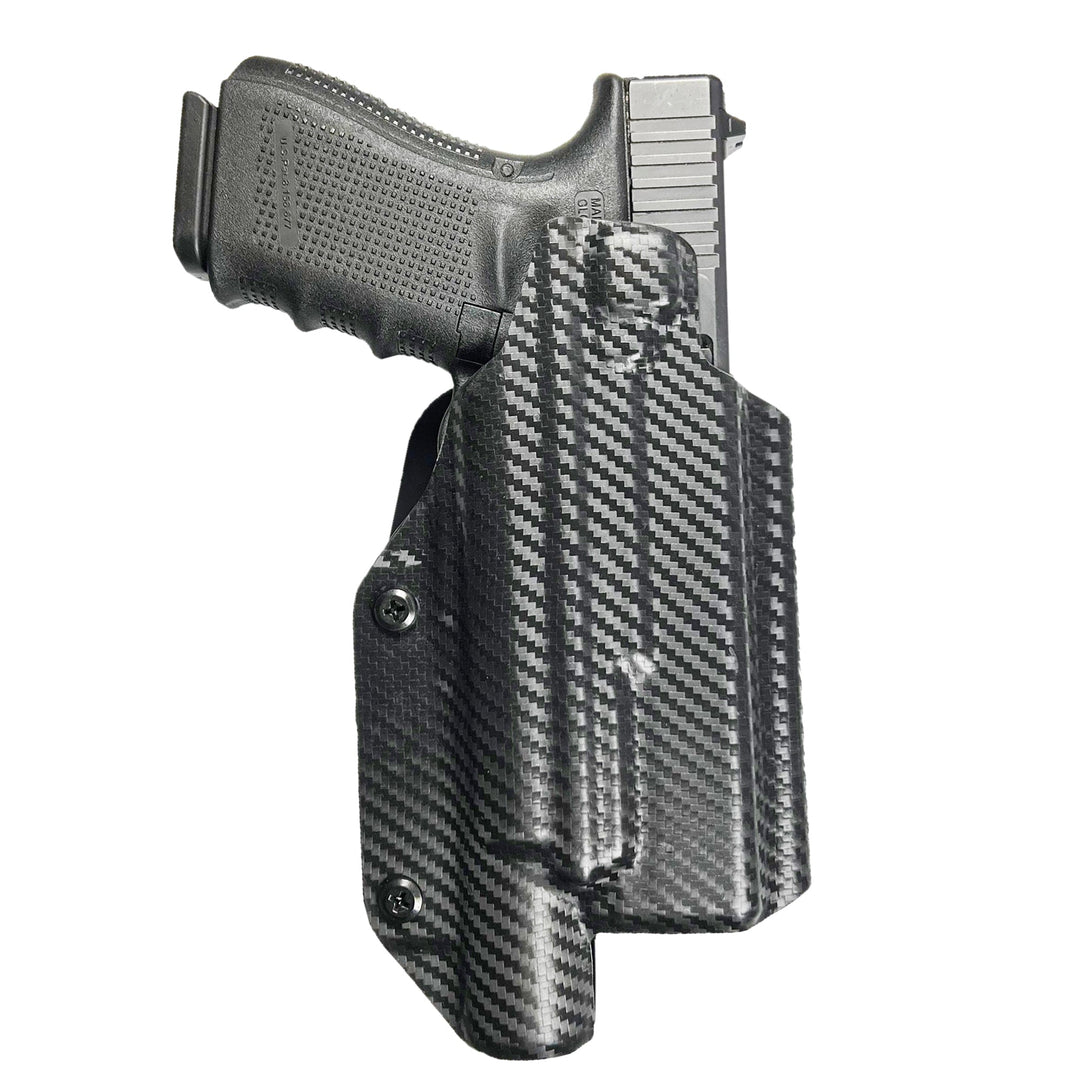 Glock 17 + X300 OWB Paddle Holster Carbon Fiber 2