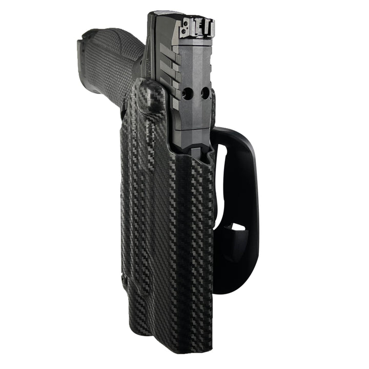 Walther PDP5" + X300 OWB Paddle Holster Carbon Fiber 3