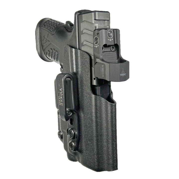Springfield XD-M Elite 3.8"+TLR 7/8 IWB Tuckable Red Dot Ready w/ Integrated Claw Holster Black 5