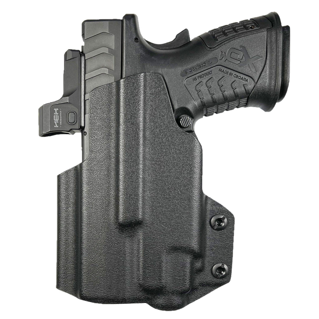 Springfield XD-M Elite 3.8"+TLR 7/8 IWB Tuckable Red Dot Ready w/ Integrated Claw Holster Black 4