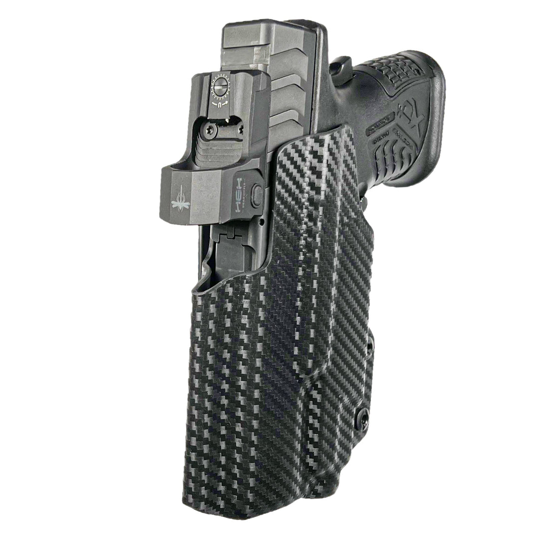 Springfield XD-M Elite 3.8"+TLR 7/8 IWB Tuckable Red Dot Ready w/ Integrated Claw Holster Carbon Fiber 4