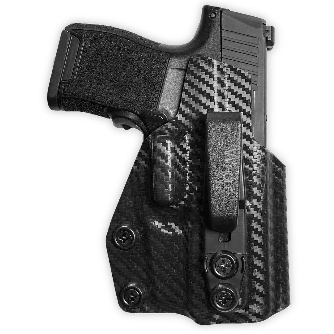 Sig Sauer P365 IWB Tuckable Red Dot Ready w/ Integrated Claw Holster Carbon Fiber 3