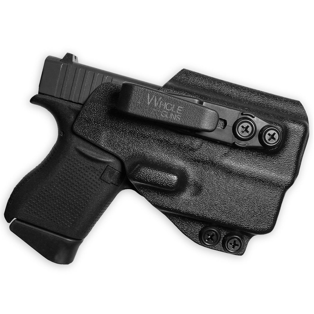 Glock 43X MOS + TLR-6 IWB Tuckable Red Dot Ready w/ Integrated Claw Holster Black 1