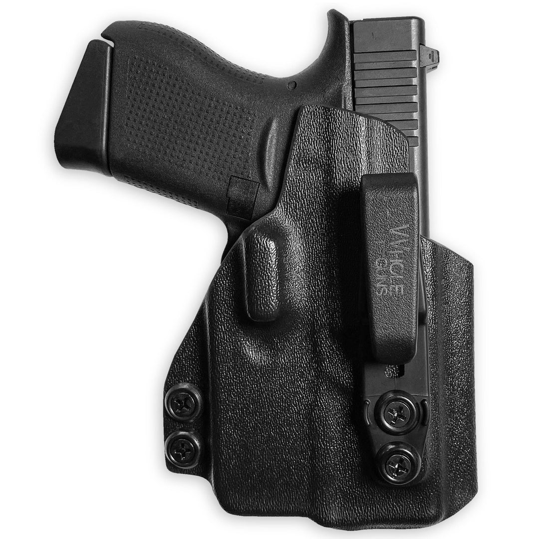 Glock 43X MOS + TLR-6 IWB Tuckable Red Dot Ready w/ Integrated Claw Holster Black 3