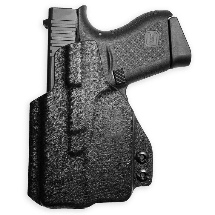 Glock 43X MOS + TLR-6 IWB Tuckable Red Dot Ready w/ Integrated Claw Holster Black 4