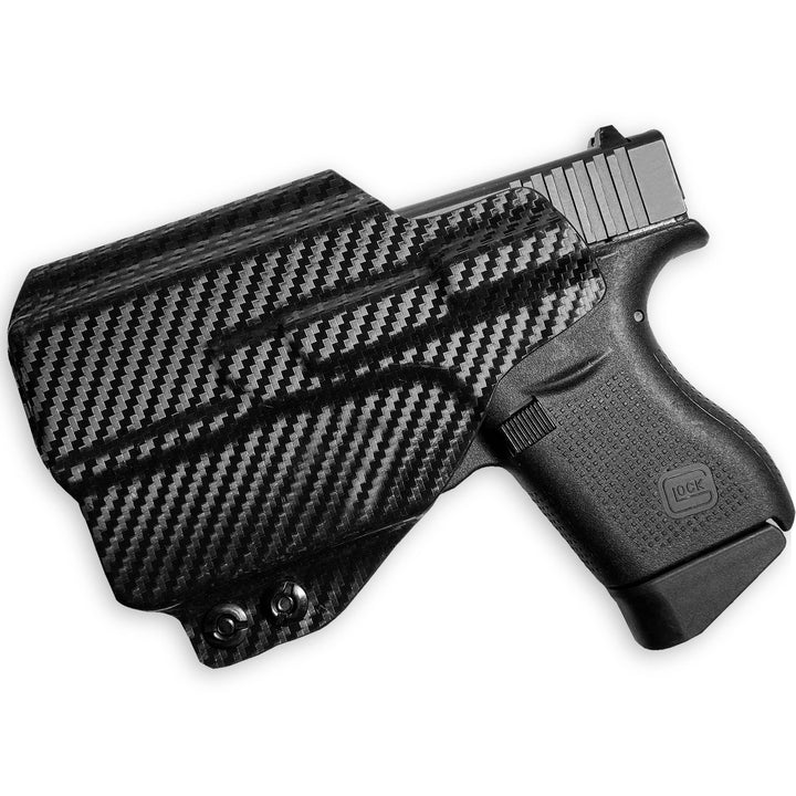 Glock 43X MOS + TLR-6 IWB Tuckable Red Dot Ready w/ Integrated Claw Holster Carbon Fiber 2