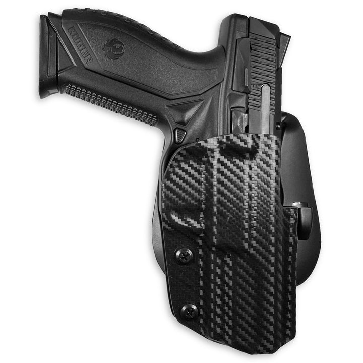 Ruger American 3.55" OWB Paddle Holster Carbon Fiber 2