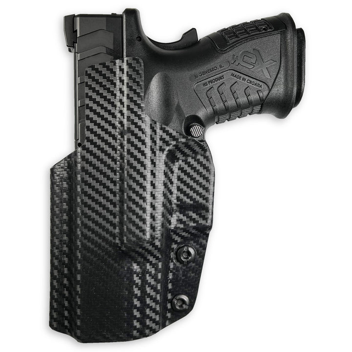 Springfield XD-M Elite 3.8" IWB Tuckable Red Dot Ready w/ Integrated Claw Holster Carbon Fiber 4