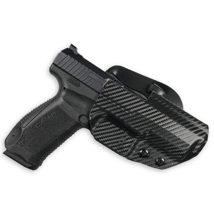 Canik TP9SF FDE OWB Paddle Holster Carbon Fiber 1