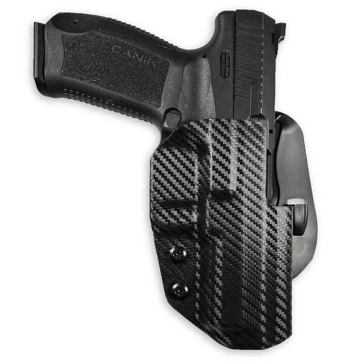 Canik TP9SF Elite Tungsten OWB Paddle Holster Carbon Fiber 2