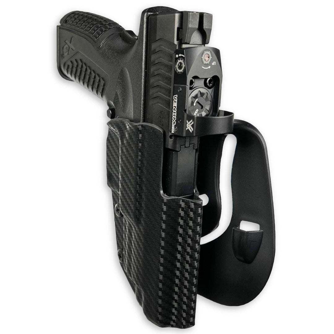 Springfield XD-M Elite 4.5" OWB Paddle Holster Carbon Fiber 2