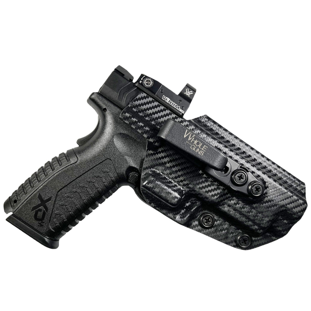 Springfield XD-M Elite 4.5" IWB Tuckable Red Dot Ready w/ Integrated Claw HolsterCarbon Fiber 1