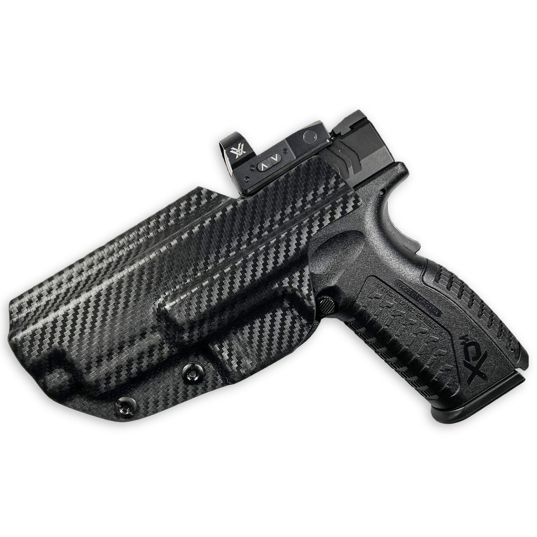 Springfield XD-M Elite 4.5" IWB Tuckable Red Dot Ready w/ Integrated Claw HolsterCarbon Fiber 2