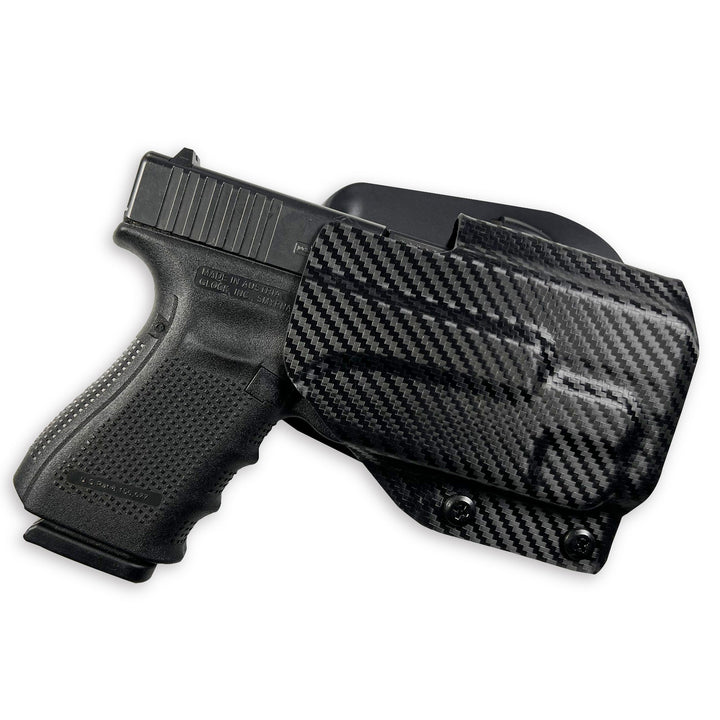 Glock 19 + TLR-7 OWB Paddle Holster Carbon Fiber 1