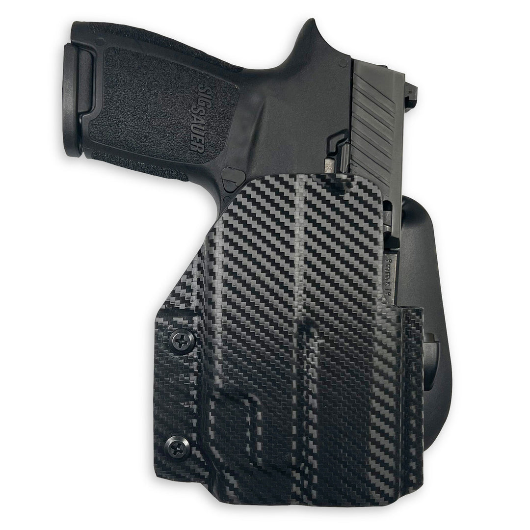 Sig Sauer P320 Compact + TLR-7 OWB Paddle Holster Carbon Fiber 2