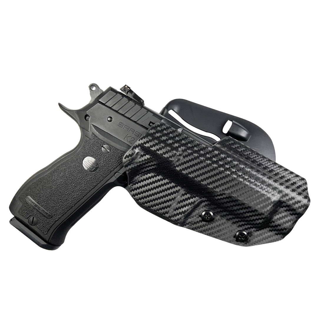 Sarsilmaz K2 45 OWB Paddle Holster Carbon Fiber 1