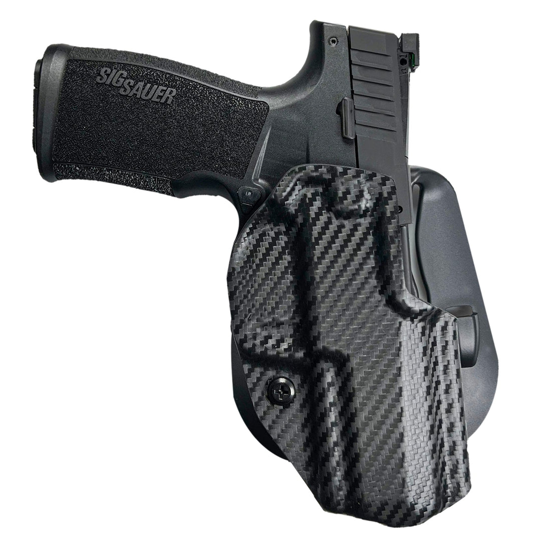 Sig Sauer P322 With Rail OWB Paddle Holster  Carbon Fiber 2