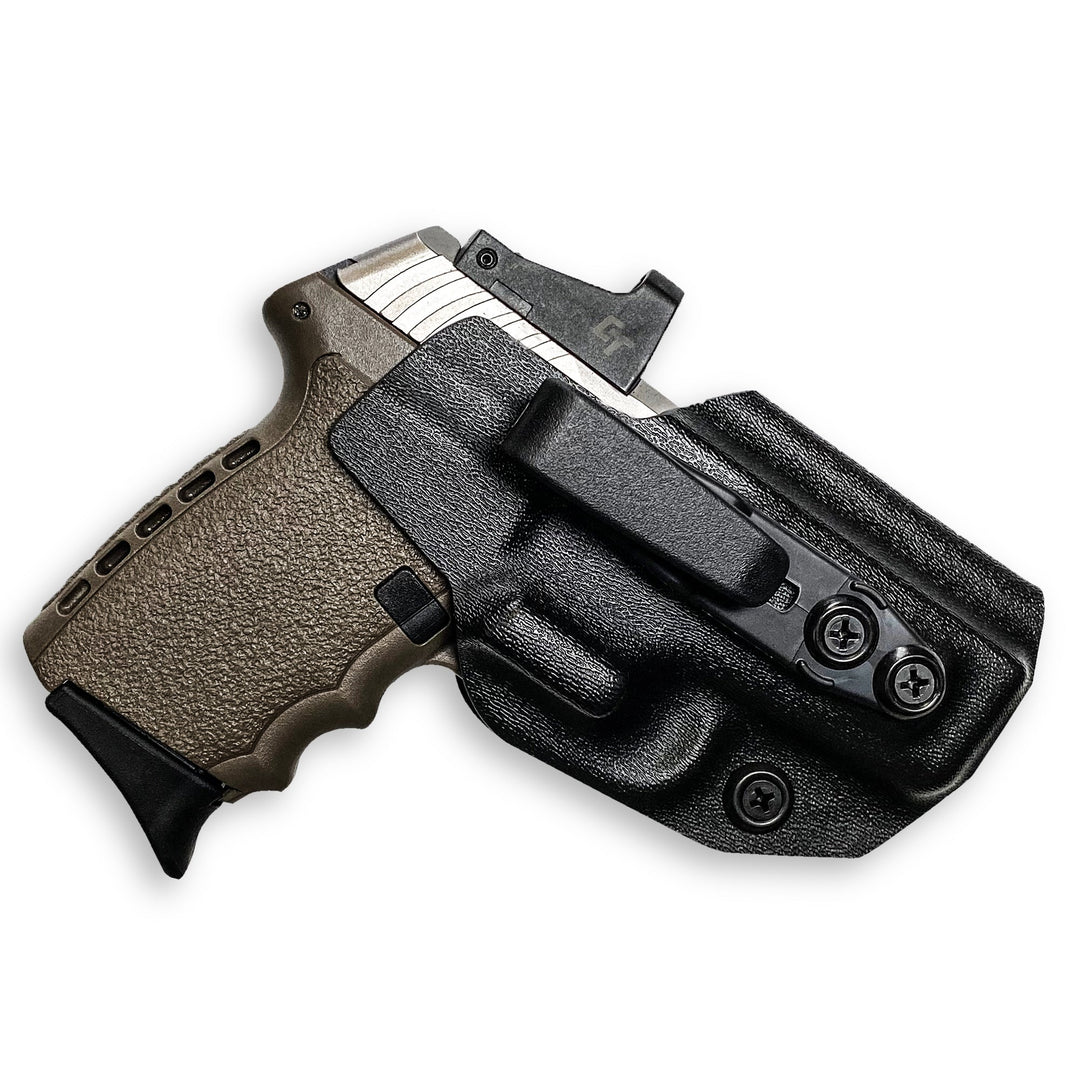 SCCY CPX-1 & 2 IWB Tuckable Red Dot Ready w/ Integrated Claw Holster Black 1