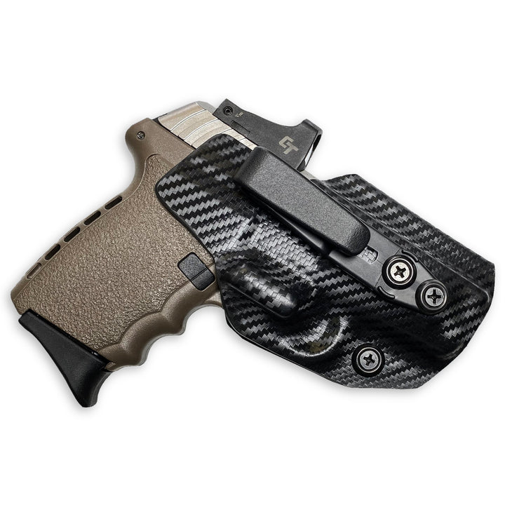 SCCY CPX-1 & 2 IWB Tuckable Red Dot Ready w/ Integrated Claw Holster Carbon Fiber 1