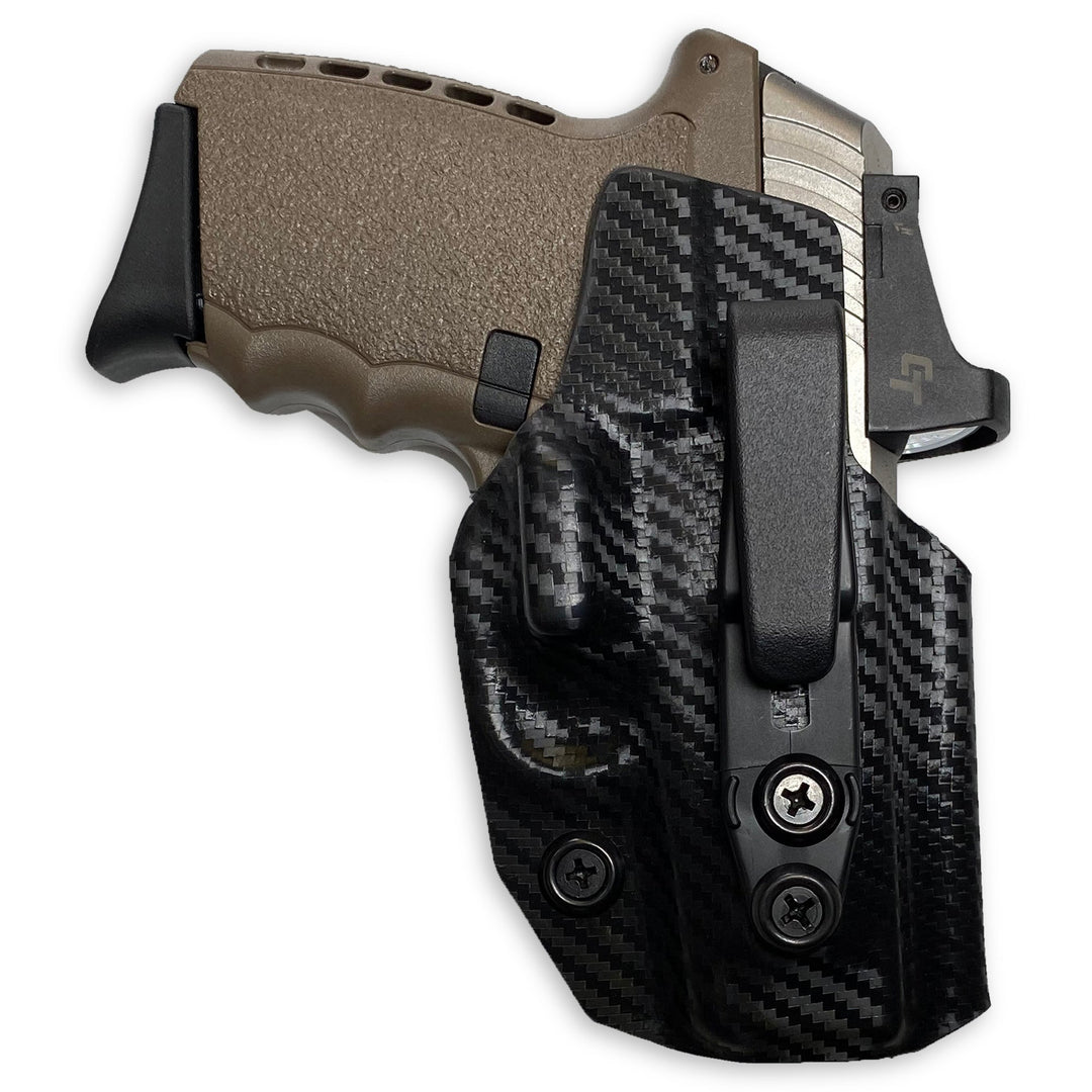 SCCY CPX-1 & 2 IWB Tuckable Red Dot Ready w/ Integrated Claw Holster Carbon Fiber 2