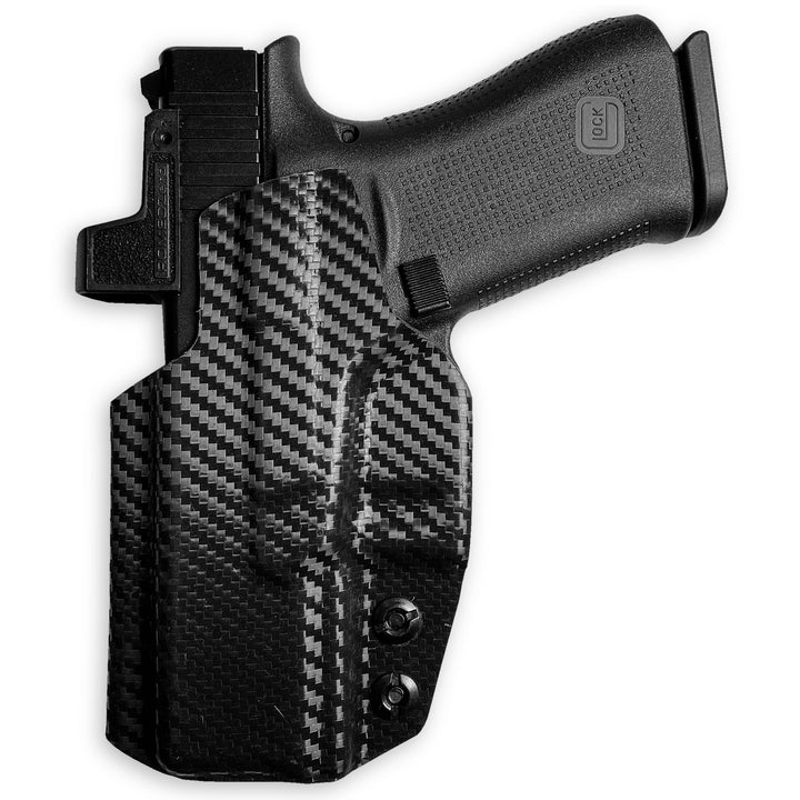 Glock 43X MOS IWB Tuckable Red Dot Ready w/ Integrated Claw Holster Carbon Fiber 4