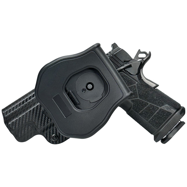 Kimber 1911 DS Warrior OWB Quick detach Paddle Holster Carbon Fiber 2