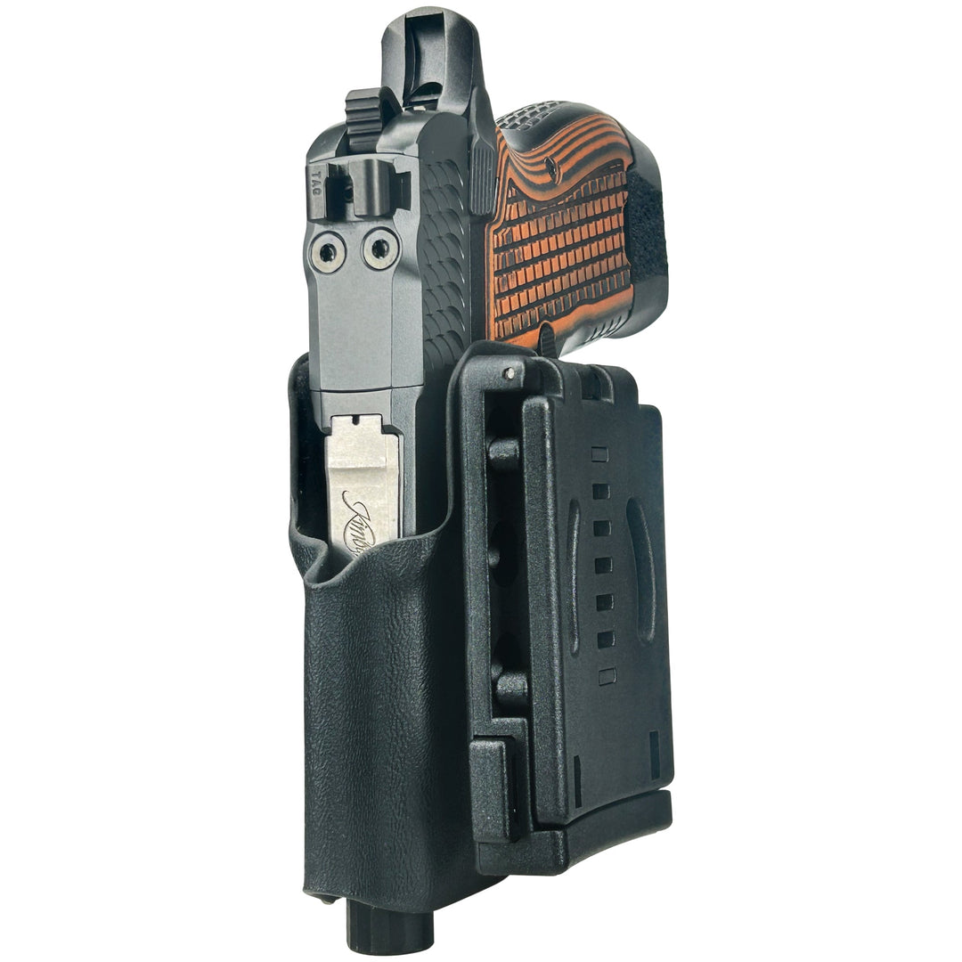 Kimber CDS9 with Rail  OWB Concealment/IDPA Holster Black 4