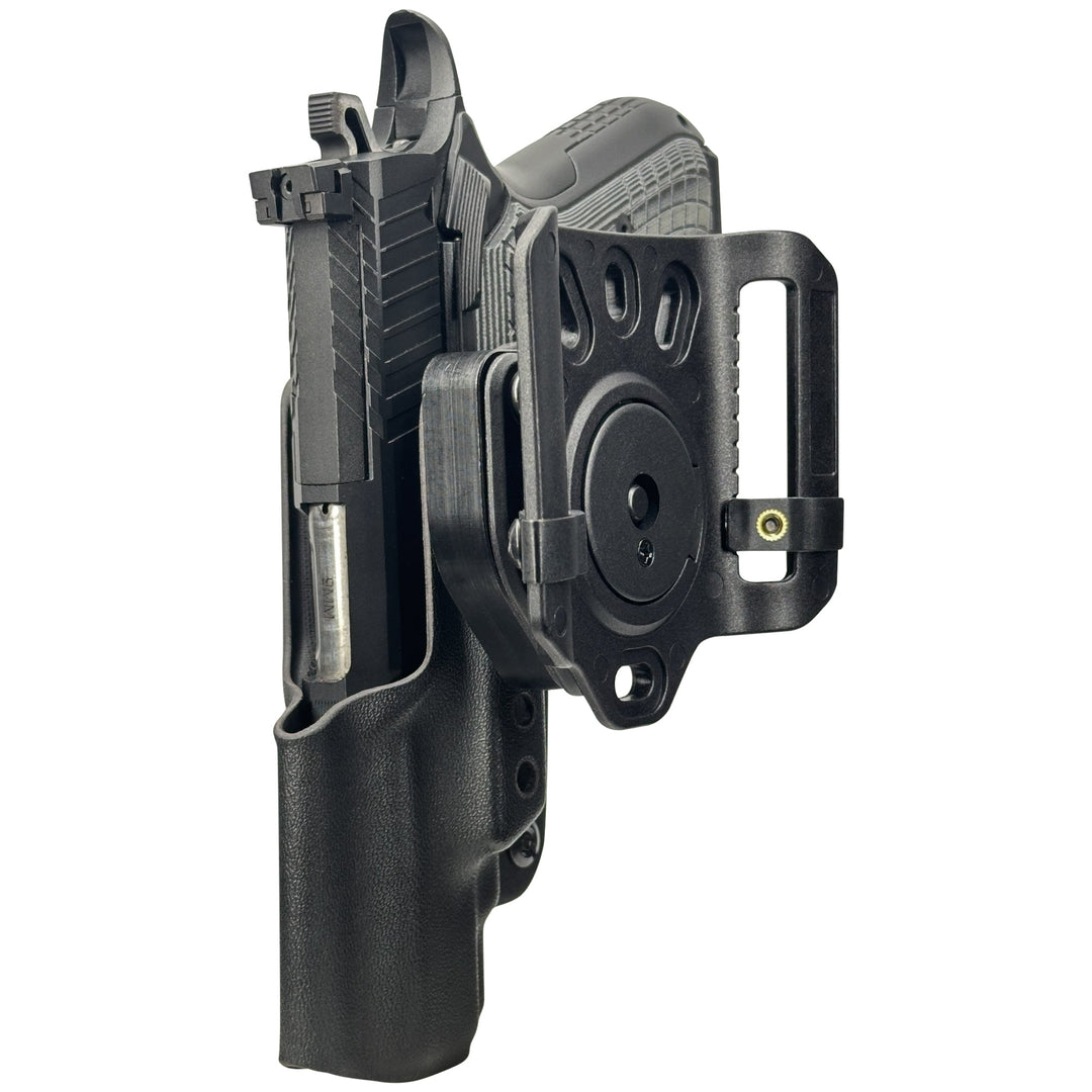 Kimber KDS9c (No Rail) OWB Quick detach Belt Loop Holster Black 4