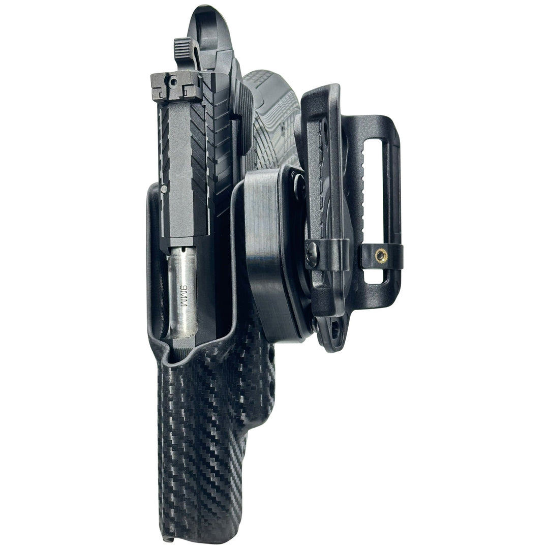 Kimber KDS9c (No Rail) OWB Quick detach Belt Loop Holster CF4