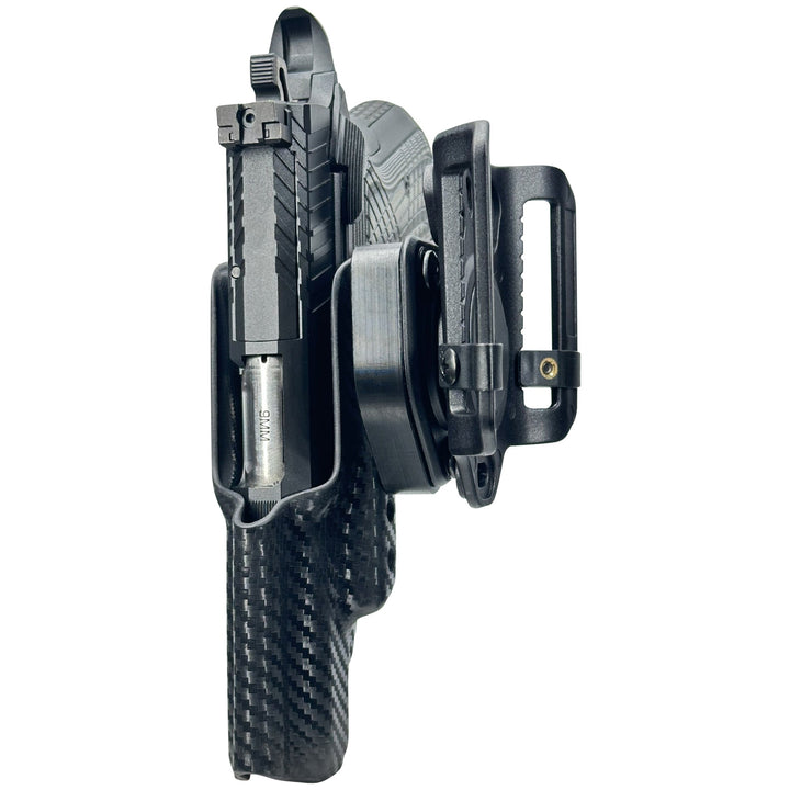 Kimber KDS9c (No Rail) OWB Quick detach Belt Loop Holster CF4