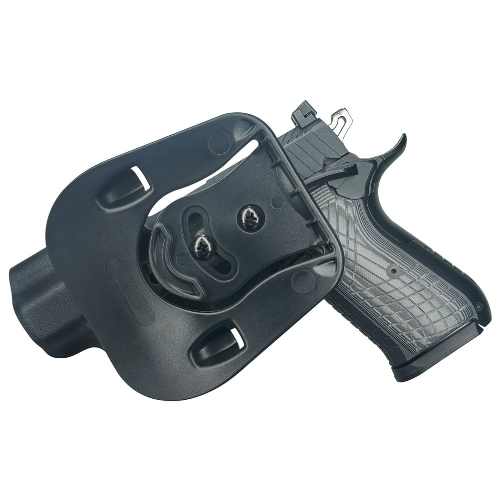 Kimber KDS9c (No Rail) OWB Paddle Holster Black 2